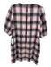 Toccin NY Size 6 Pink & Multi Polyester A-line Back Zip Plaid Pockets Dress Pink & Multi / 6