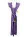 Perry Walker Size 1 purple & pink Cotton & Silk Sleeveless Metallic Thread Dress purple & pink / 1