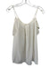 Joie Size S White Silk Spaghetti Strap Flutter Off Shoulder Keyhole Back Top White / S