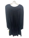 Haute Hippie Size S Black Silk Semi Sheer Long Balloon Sleeve Elastic Waist Top Black / S