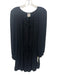 Haute Hippie Size S Black Silk Semi Sheer Long Balloon Sleeve Elastic Waist Top Black / S