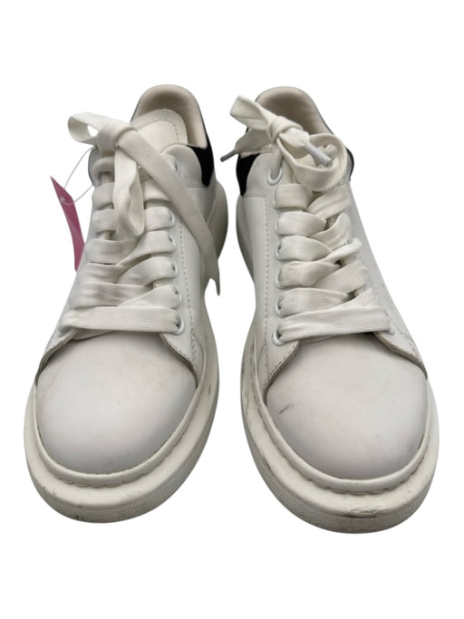 Alexander McQueen Shoe Size 38 White Leather Chunky Lace Sneakers White / 38