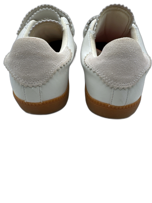 Silent D Shoe Size 7 Off White Leather Velcro Strap Low Top Sneakers Off White / 7