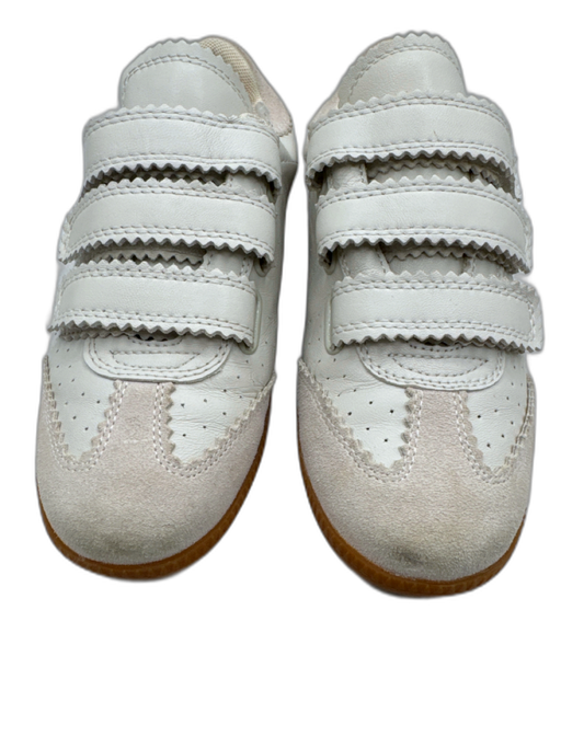 Silent D Shoe Size 7 Off White Leather Velcro Strap Low Top Sneakers Off White / 7
