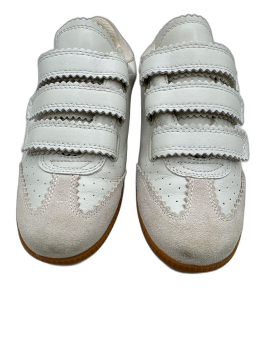 Silent D Shoe Size 7 Off White Leather Velcro Strap Low Top Sneakers Off White / 7