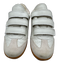 Silent D Shoe Size 7 Off White Leather Velcro Strap Low Top Sneakers Off White / 7