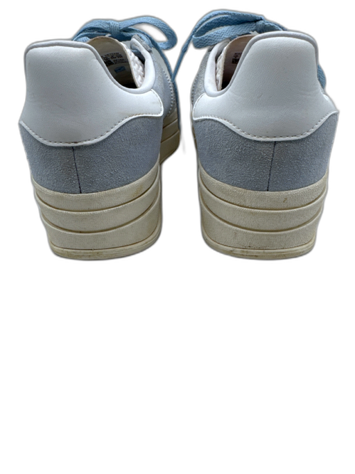 Adidas Shoe Size 7 Baby Blue & White Leather Platform Platform Sneakers Baby Blue & White / 7