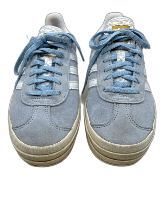 Adidas Shoe Size 7 Baby Blue & White Leather Platform Platform Sneakers Baby Blue & White / 7