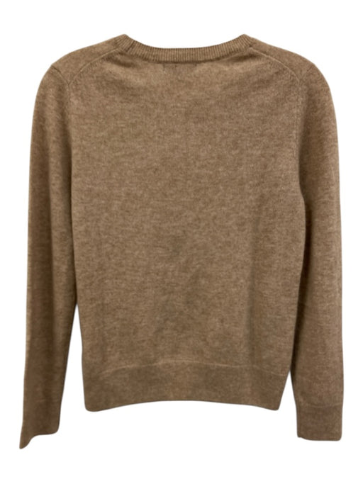 Quince Size XS Brown Cashmere Crewneck Long Sleeve Heathered Sweater Brown / XS