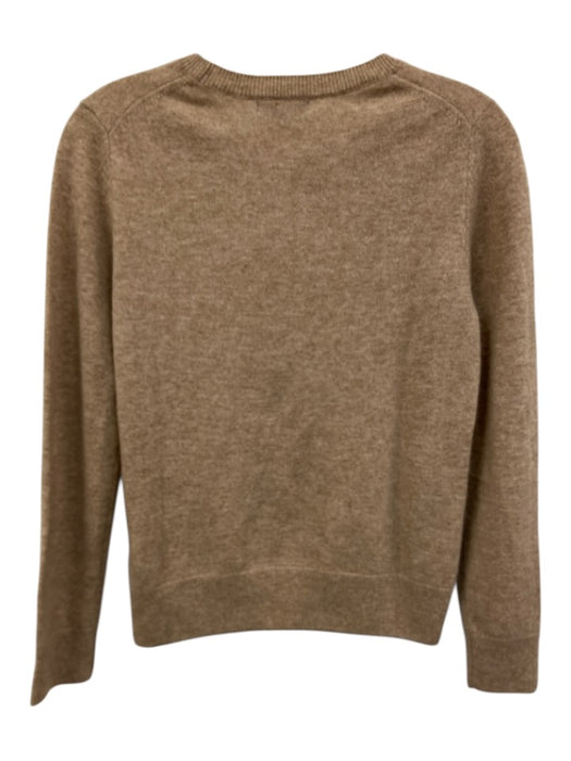 Quince Size XS Brown Cashmere Crewneck Long Sleeve Heathered Sweater Brown / XS