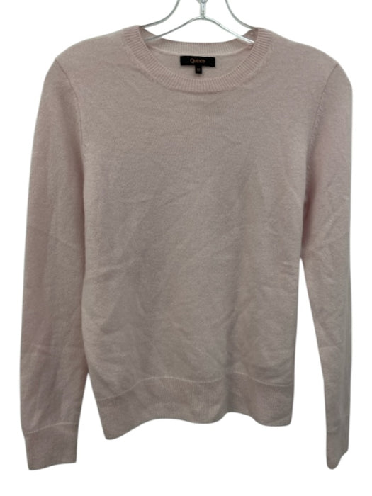 Quince Size XS Pink Cashmere Crewneck Long Sleeve Heathered Sweater Pink / XS