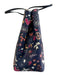 Tory Burch Navy Multi Leather Top Handle Magnetic Closure Printed Bag Navy Multi / L