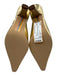 Sam Edelman Shoe Size 7.5 Gold Leather Upper Chain Link Detail Pointed Toe Pumps Gold / 7.5