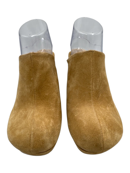 Zara Shoe Size 40 Camel Tan Faux Suede Block Heel Platform Clogs Camel Tan / 40
