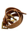 Yves Saint Laurent Chestnut Brown Suede Leather Logo Bucket Crossbody Strap Bag Chestnut Brown / Small