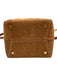 Yves Saint Laurent Chestnut Brown Suede Leather Logo Bucket Crossbody Strap Bag Chestnut Brown / Small