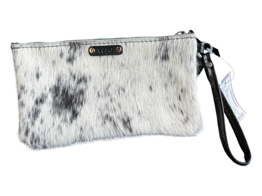 W&G White & Black Pony Hair Animal Print SHW Bag White & Black / S