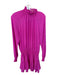 Krisa Size S Purple Polyester Mock Neck Long Sleeve Elastic Waist Dress Purple / S