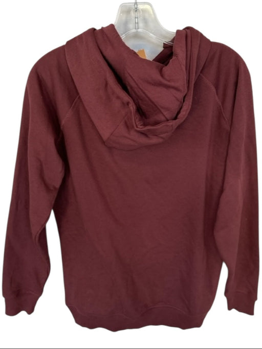 Gymshark Size S Maroon Cotton Blend Long Sleeve kangaroo Pocket Athletic Hoodie Maroon / S