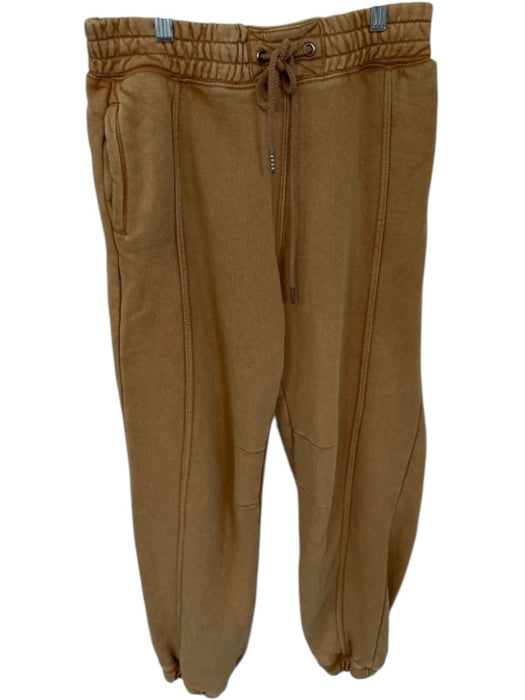 FP Movement Size S Light Brown Cotton Blend Drawstring Jogger Athletic Pants Light Brown / S