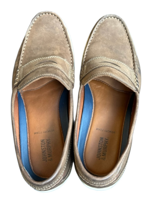 Johnston & Murphy Shoe Size 9.5 Brown Leather Penny Loafer Men's Loafers Brown / 9.5