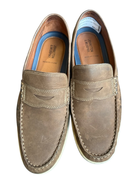 Johnston & Murphy Shoe Size 9.5 Brown Leather Penny Loafer Men's Loafers Brown / 9.5