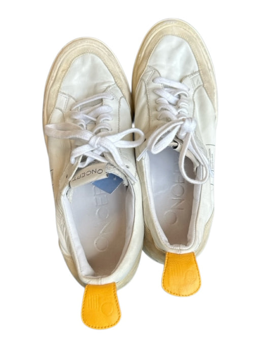 Oncept Shoe Size 6 Cream & Tan Leather Suede Accent Athletic Sneakers Cream & Tan / 6