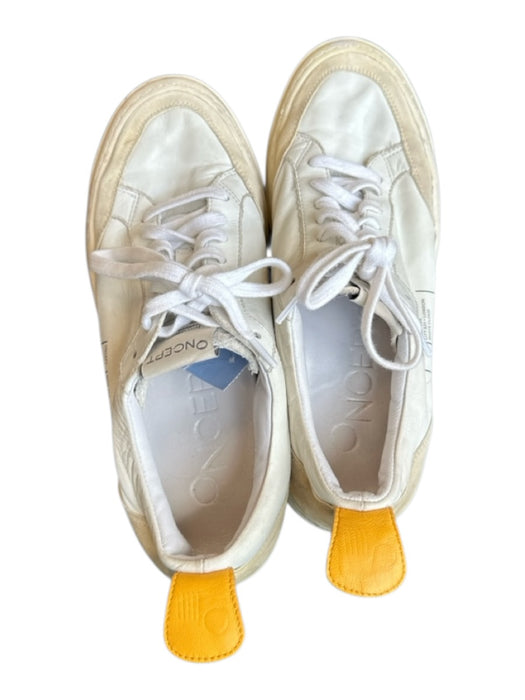 Oncept Shoe Size 6 Cream & Tan Leather Suede Accent Athletic Sneakers Cream & Tan / 6