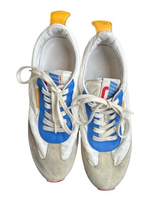 Oncept Shoe Size 6 Blue & Orange Leather Color Block Athletic Sneakers Blue & Orange / 6