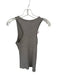 Crescent Size S Gray Viscose Blend Sleeveless Ribbed Metallic Top Gray / S