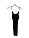 Olivia Rae Size XS Black Rayon Spaghetti Strap Elastic Waist Midi Dress Black / XS