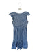 By Anthropologie Size S Blue & White Cotton Flutter Sleeves Gingham Maxi Dress Blue & White / S