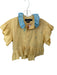 Ralph Lauren Size M Yellow & Blue Cotton Peplum Paint Splatter Button Down Top Yellow & Blue / M