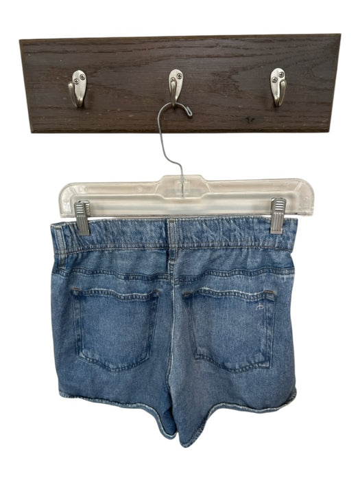 Rag & Bone Size XS Med Light Wash Cotton Blend Elastic Waist Denim Print Shorts Med Light Wash / XS