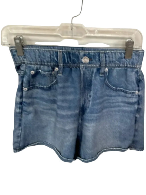 Rag & Bone Size XS Med Light Wash Cotton Blend Elastic Waist Denim Print Shorts Med Light Wash / XS