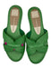 Dolce Vita Shoe Size 6.5 Green Raffia Braided Detail Mules Green / 6.5