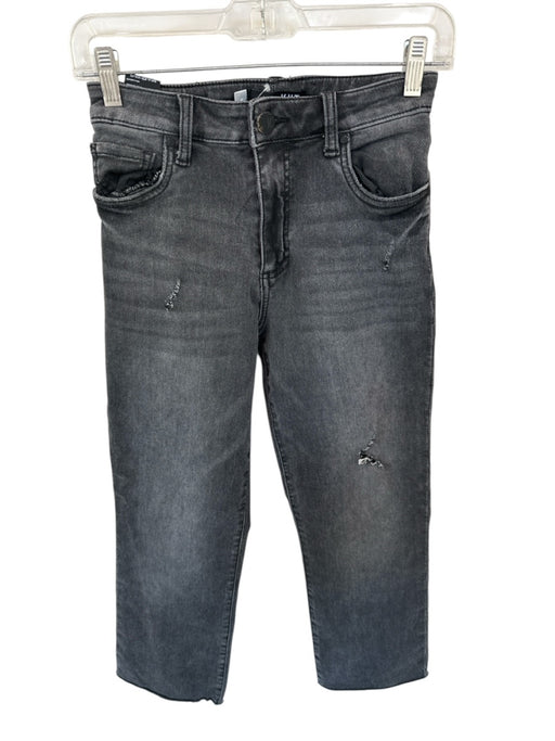 Kut From The Kloth Size 0 Charcoal Cotton Blend Low Rise Straight Leg Jeans Charcoal / 0