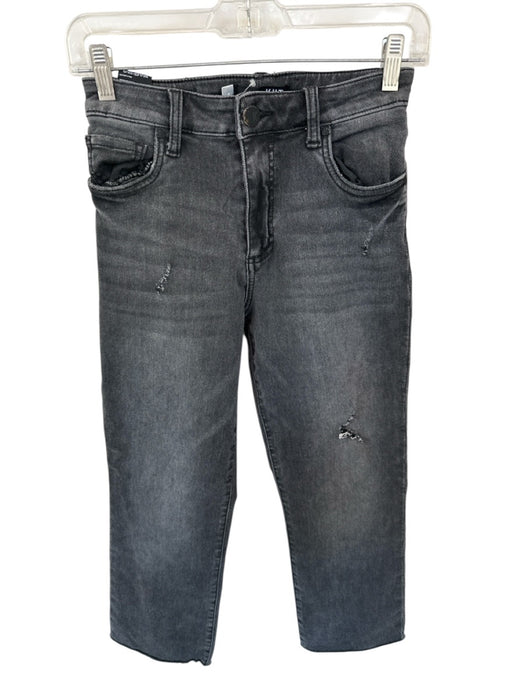 Kut From The Kloth Size 0 Charcoal Cotton Blend Low Rise Straight Leg Jeans Charcoal / 0