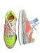 Hoff Shoe Size 6 Lime & Orange Canvas & Suede Lace Up Color Block Sneakers Lime & Orange / 6