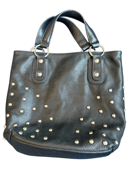 Maurizio Taiuti Black & Silver Leather Top Handles Studded Bag Black & Silver / S