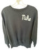 Nike Size S Black & White Cotton Long Sleeve Logo Crew Neck Athletic Sweatshirt Black & White / S