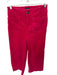 Maeve Size 26P Magenta Corduroy High Waist Wide Leg Cropped Pants Magenta / 26P