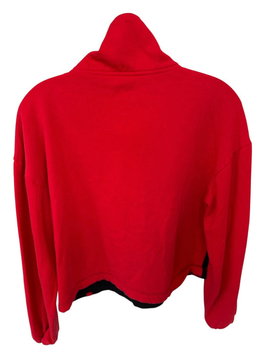 Fanatics Size S Red & Black Long Sleeve UGA Half Zip Cropped Sweatshirt Red & Black / S