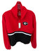 Fanatics Size S Red & Black Long Sleeve UGA Half Zip Cropped Sweatshirt Red & Black / S