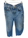 We The Free Size 25 Med Light Wash Cotton Mid Rise Button Fly Barrel Jeans Med Light Wash / 25