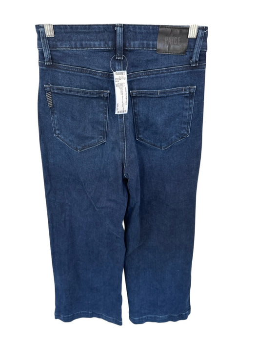 Paige Size 26 Dark Wash Cotton Blend High Waist Wide Leg Jeans Dark Wash / 26