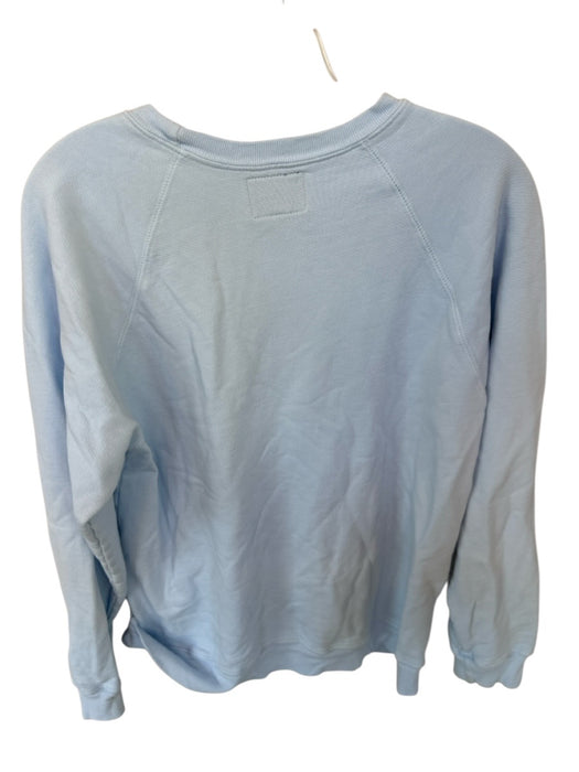 Retro Brand Size S Baby Blue & Black Cotton Long Sleeve Graphic Sweatshirt Baby Blue & Black / S