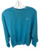 Alo Size Est S Teal Blue Cotton Crew Neck Long Sleeve Athletic Sweatshirt Teal Blue / Est S