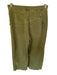 Free People Size 2 Olive Green Cotton Side Button Wide Leg Cropped Pants Olive Green / 2