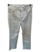 Pistola Size 25 Pearl Coated Canvas Metallic High Waist Straight Leg Pants Pearl / 25